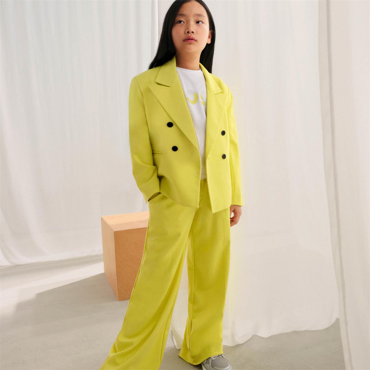 Girls Yellow Trousers