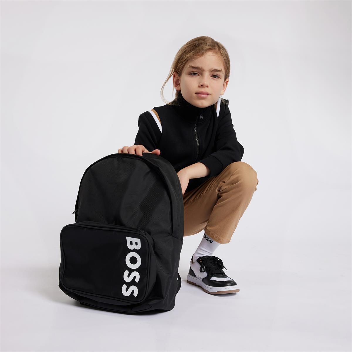 Boys Camel Cotton Trousers