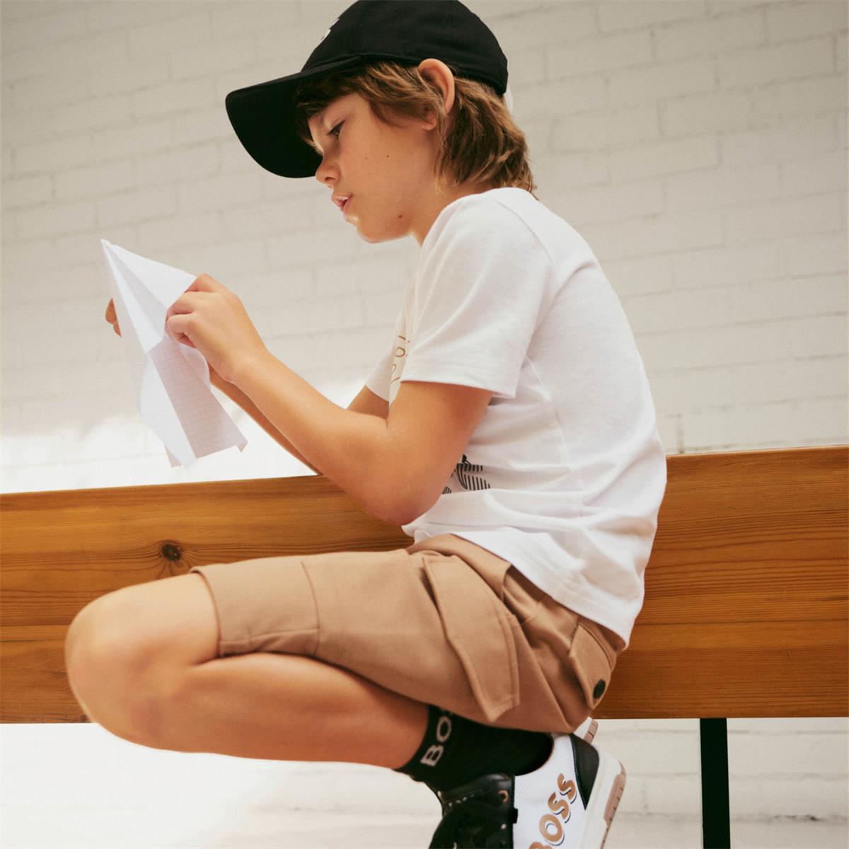Boys Camel Shorts