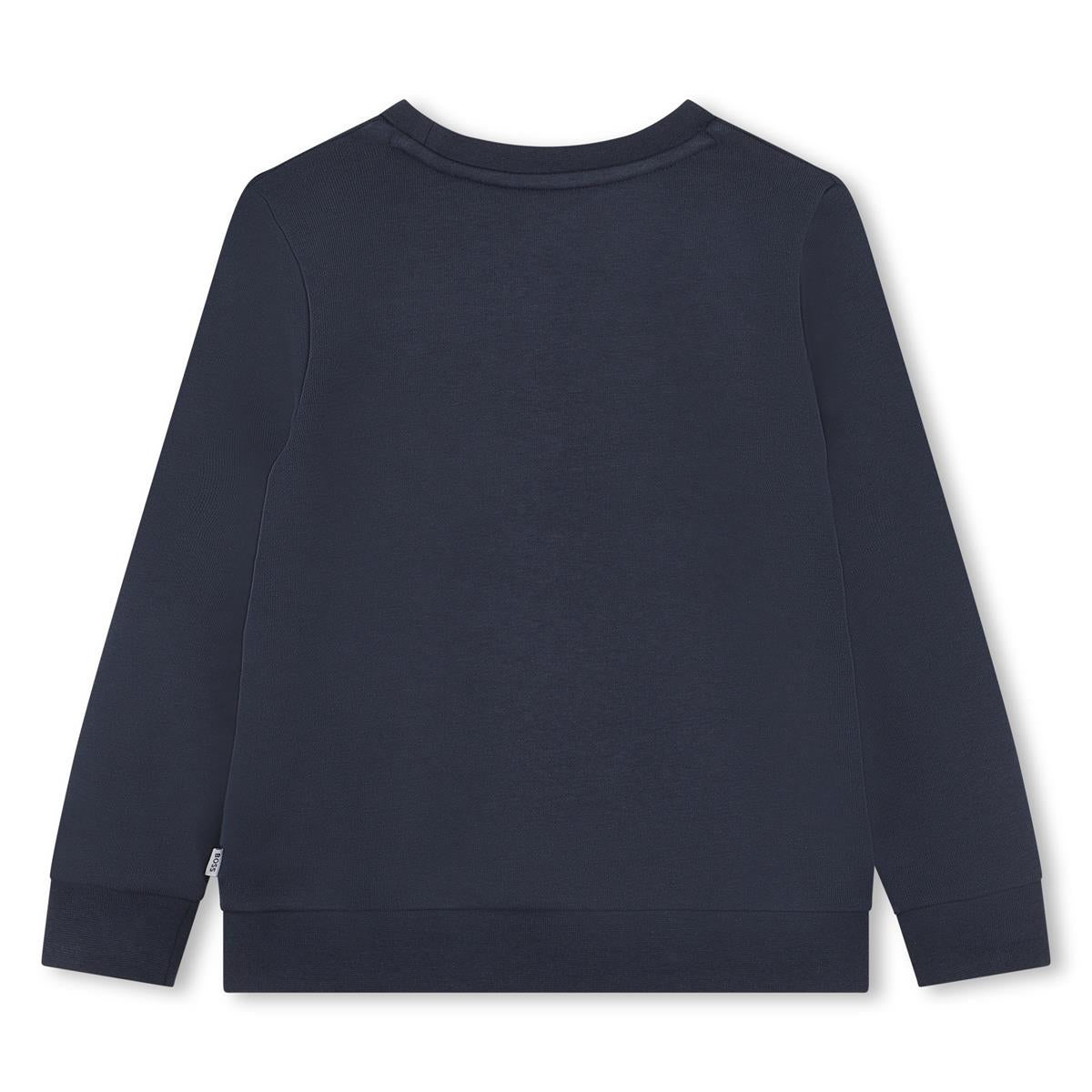 Boys Navy Cotton Sweatshirt