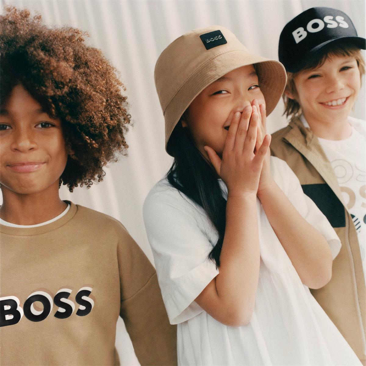 Boys Camel Cotton Sweatshirt