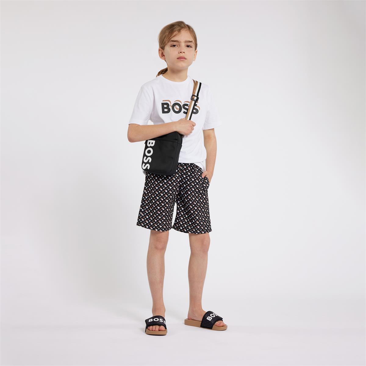 Boys White Cotton T-Shirt