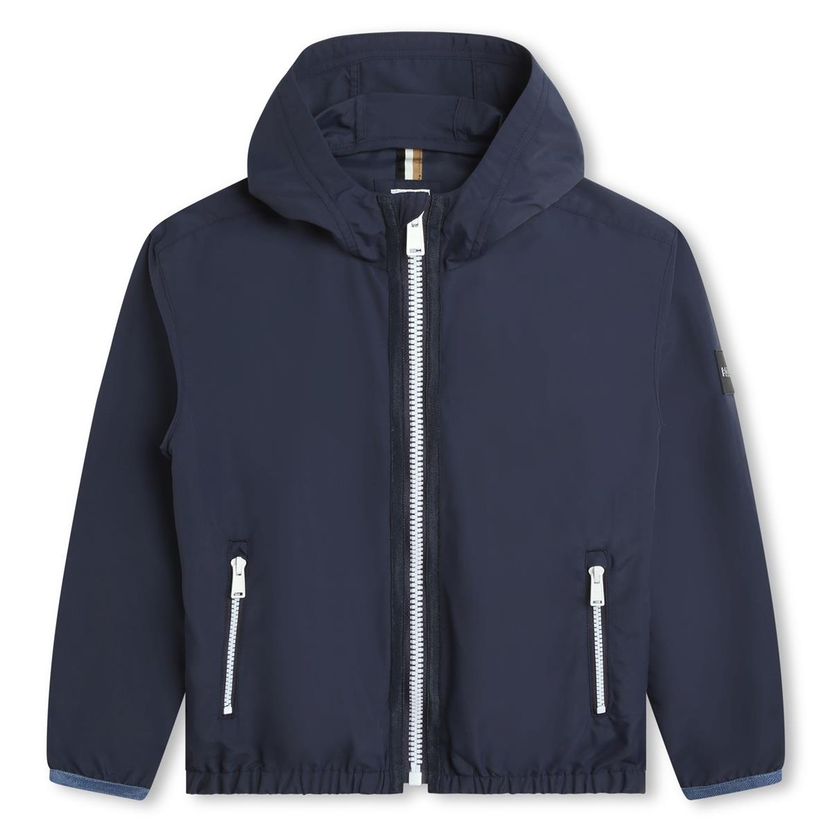 Boys Navy Zip-Up Jacket