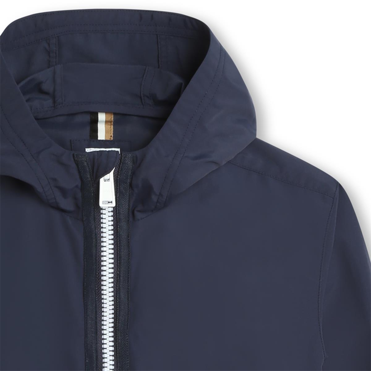 Boys Navy Zip-Up Jacket