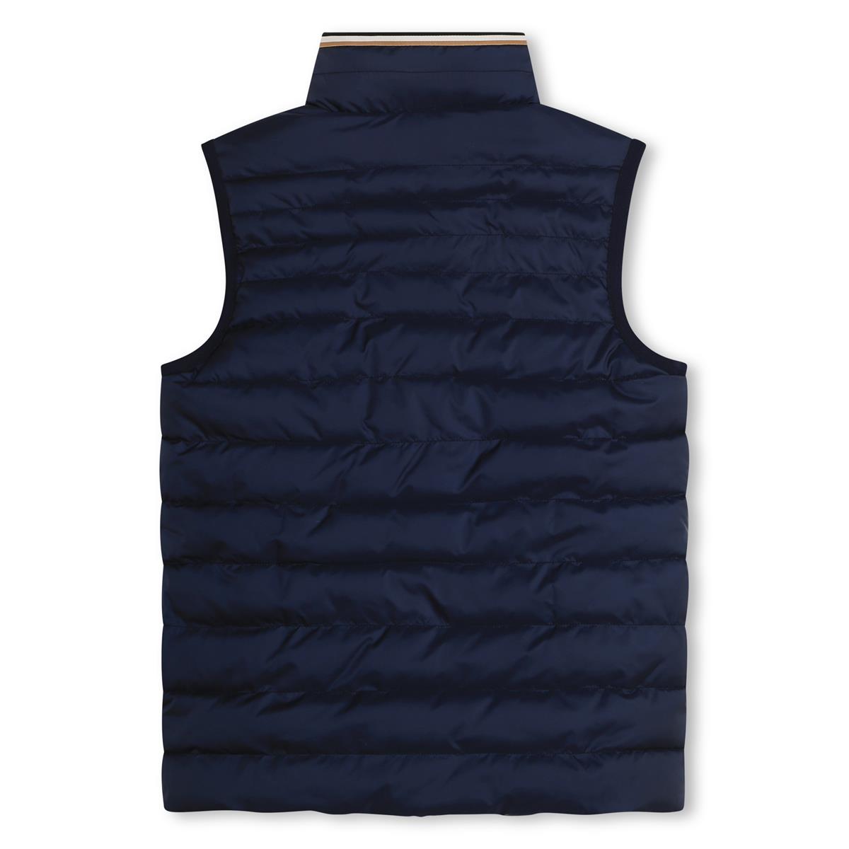 Boys Green Reversible Padded Gilet