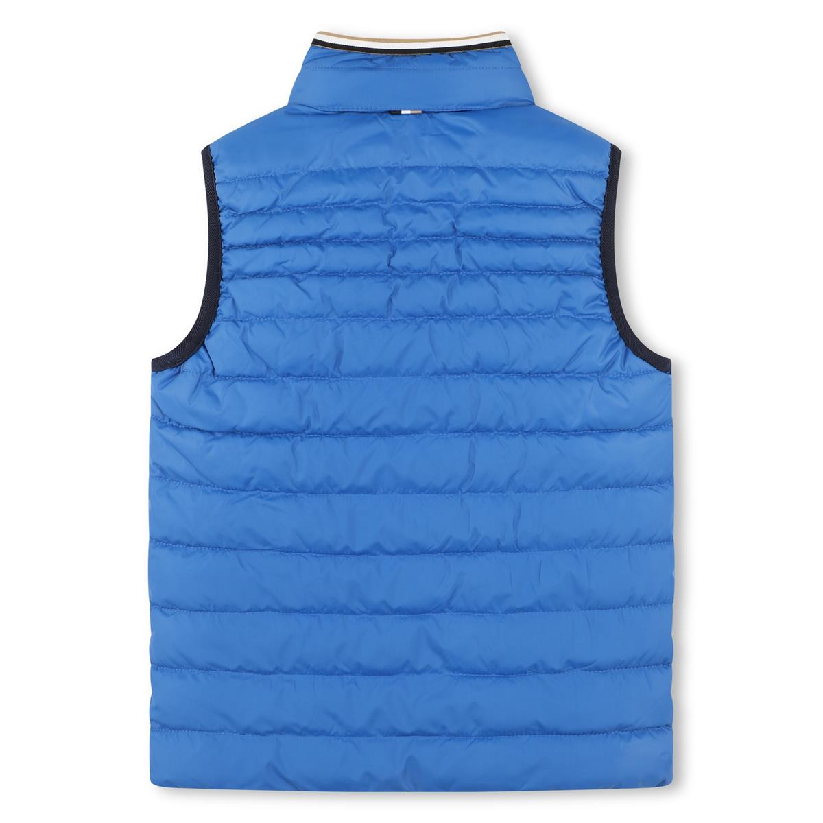 Boys Blue Reversible Padded Gilet