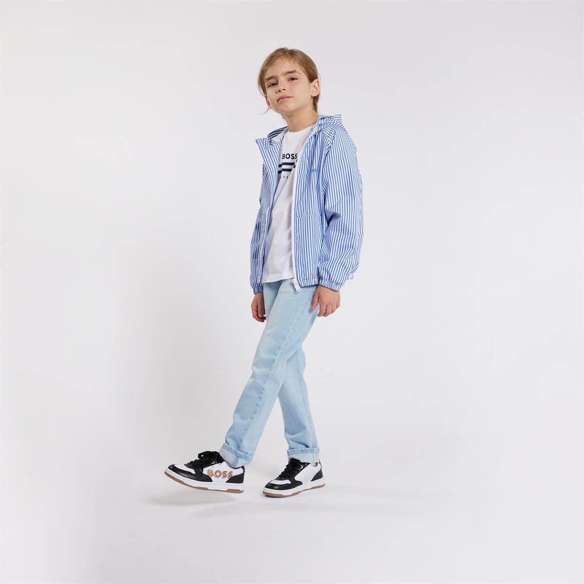 Boys White Cotton Set