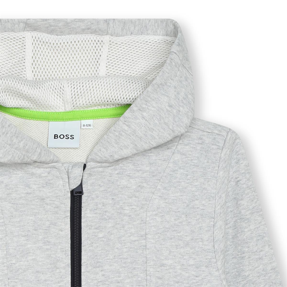 Boys Grey Zip-Up Top