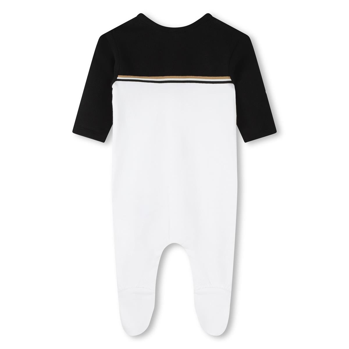 Baby Boys White Cotton Babysuit Set