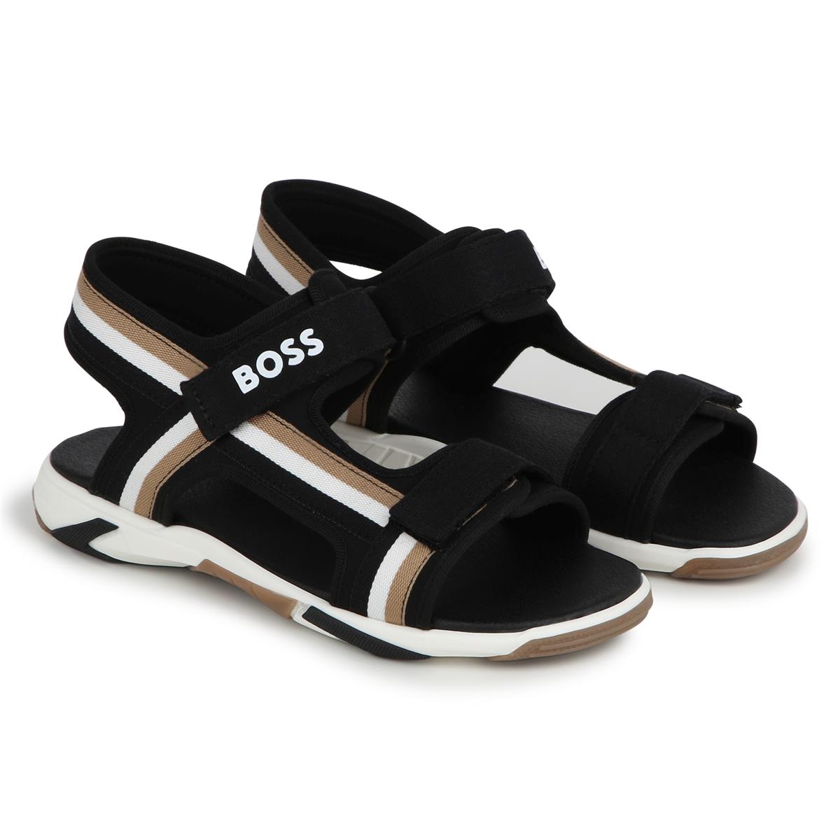 Boys Black Sandals