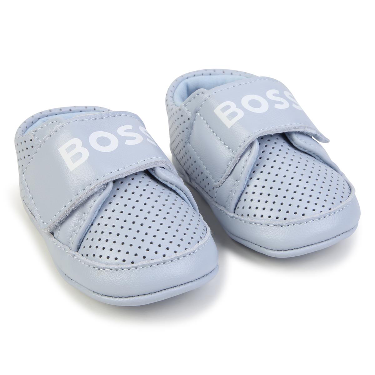 Chaussures plates bleu clair pour bébés garçons