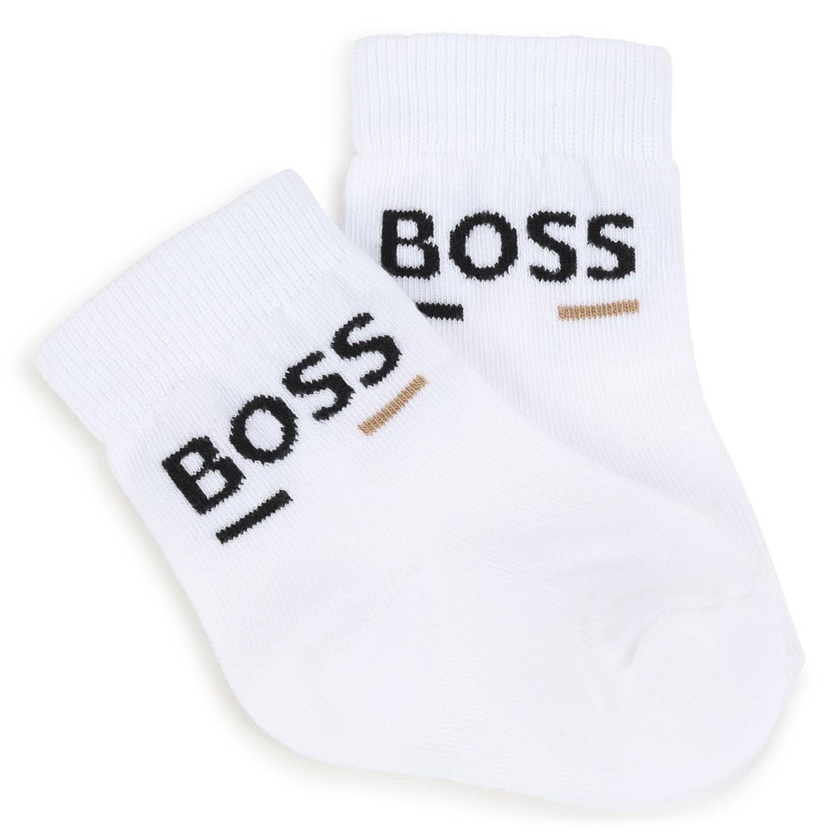 Lot de 3 paires de chaussettes blanches en coton pour bébés garçons