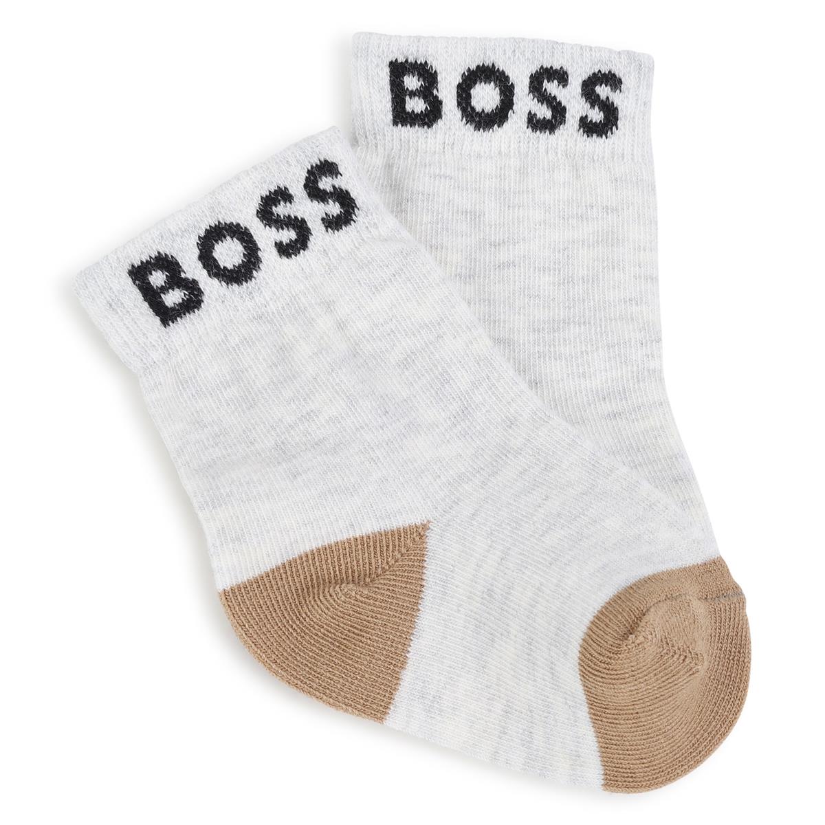 Lot de 3 paires de chaussettes blanches en coton pour bébés garçons