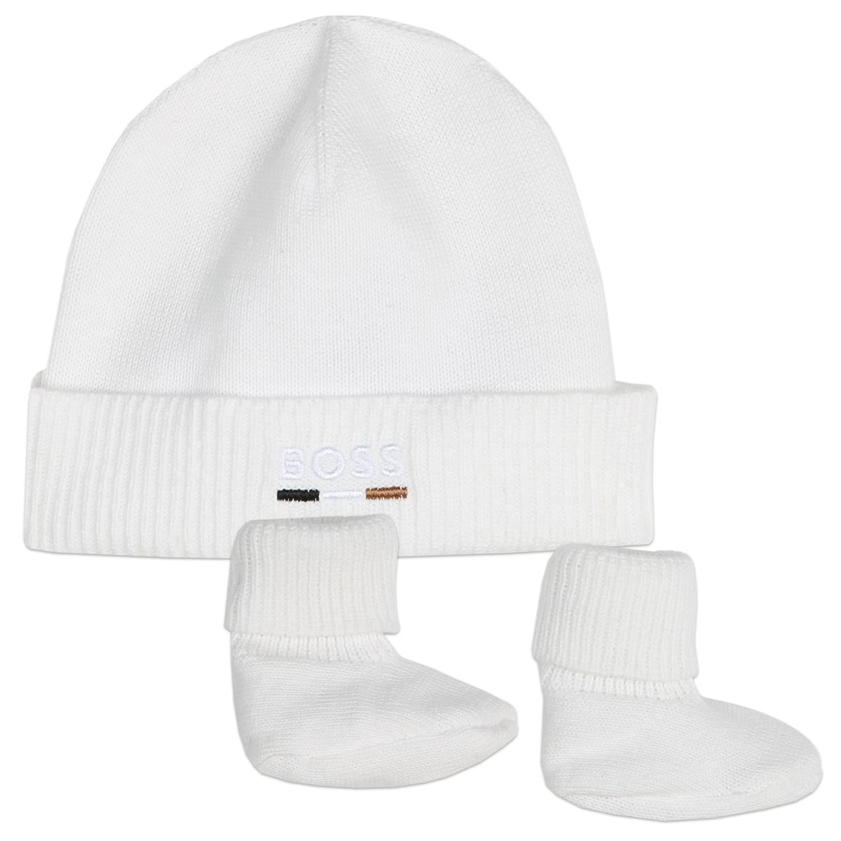 Baby Boys White Cotton Set
