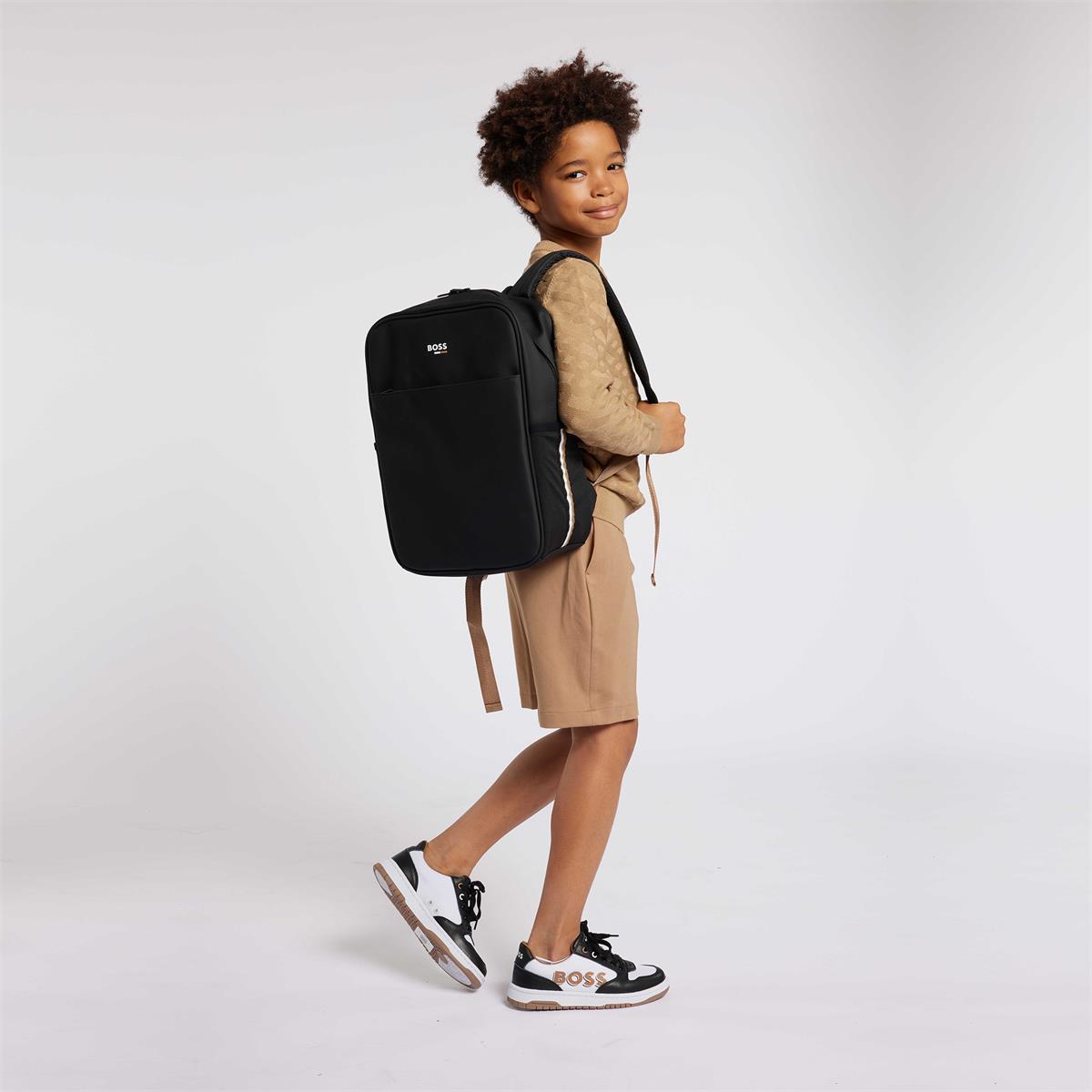 Boys Black Backpack(36x26x12cm)