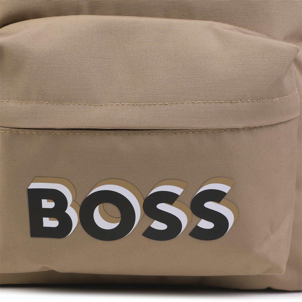 Boys Beige Backpack(30x40x12cm)