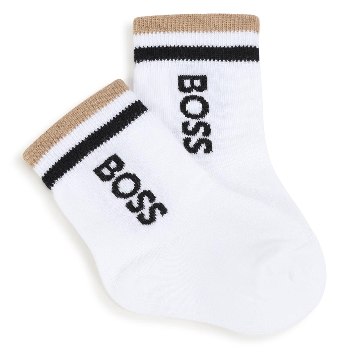 Lot de 3 paires de chaussettes blanches en coton pour bébés garçons