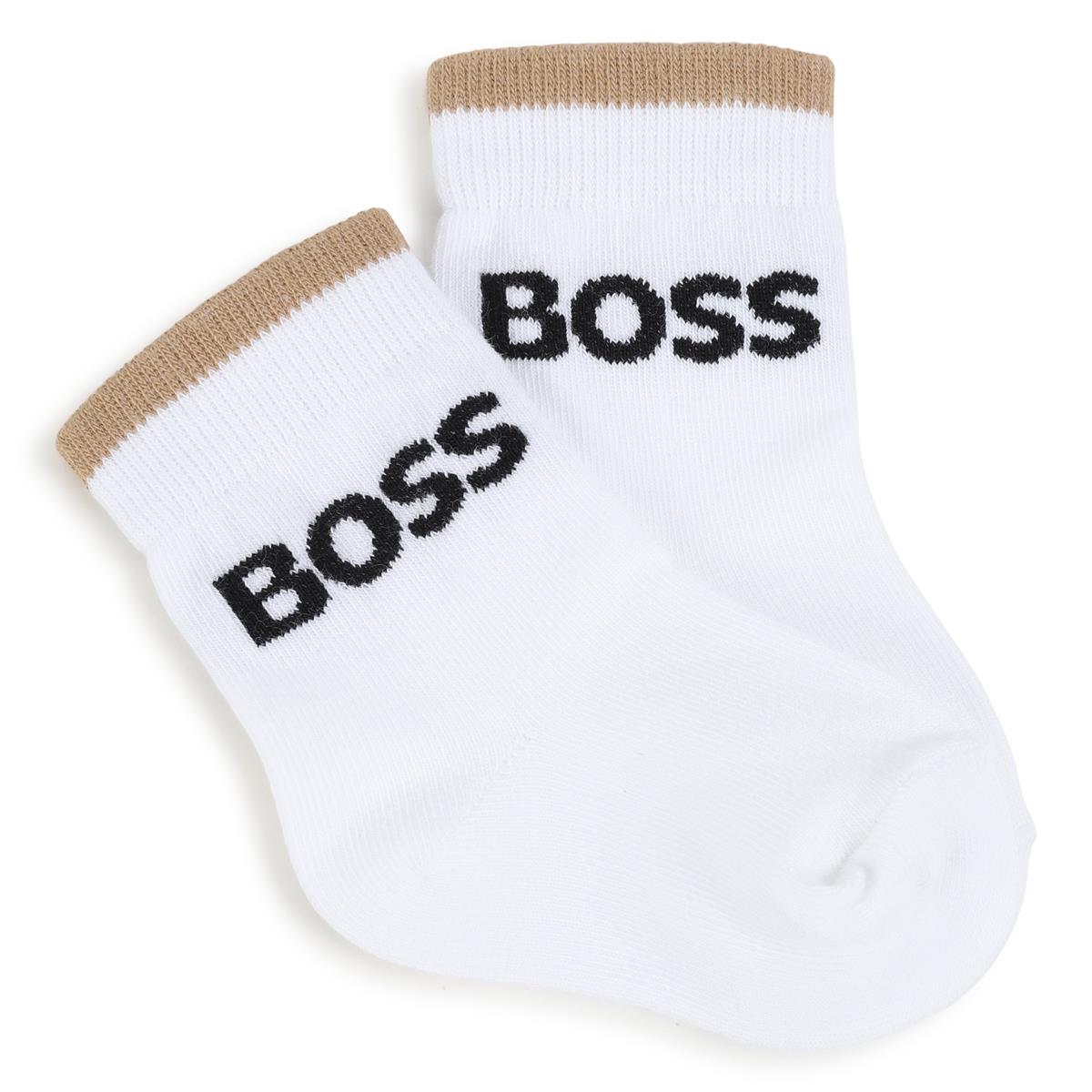 Lot de 3 paires de chaussettes blanches en coton pour bébés garçons