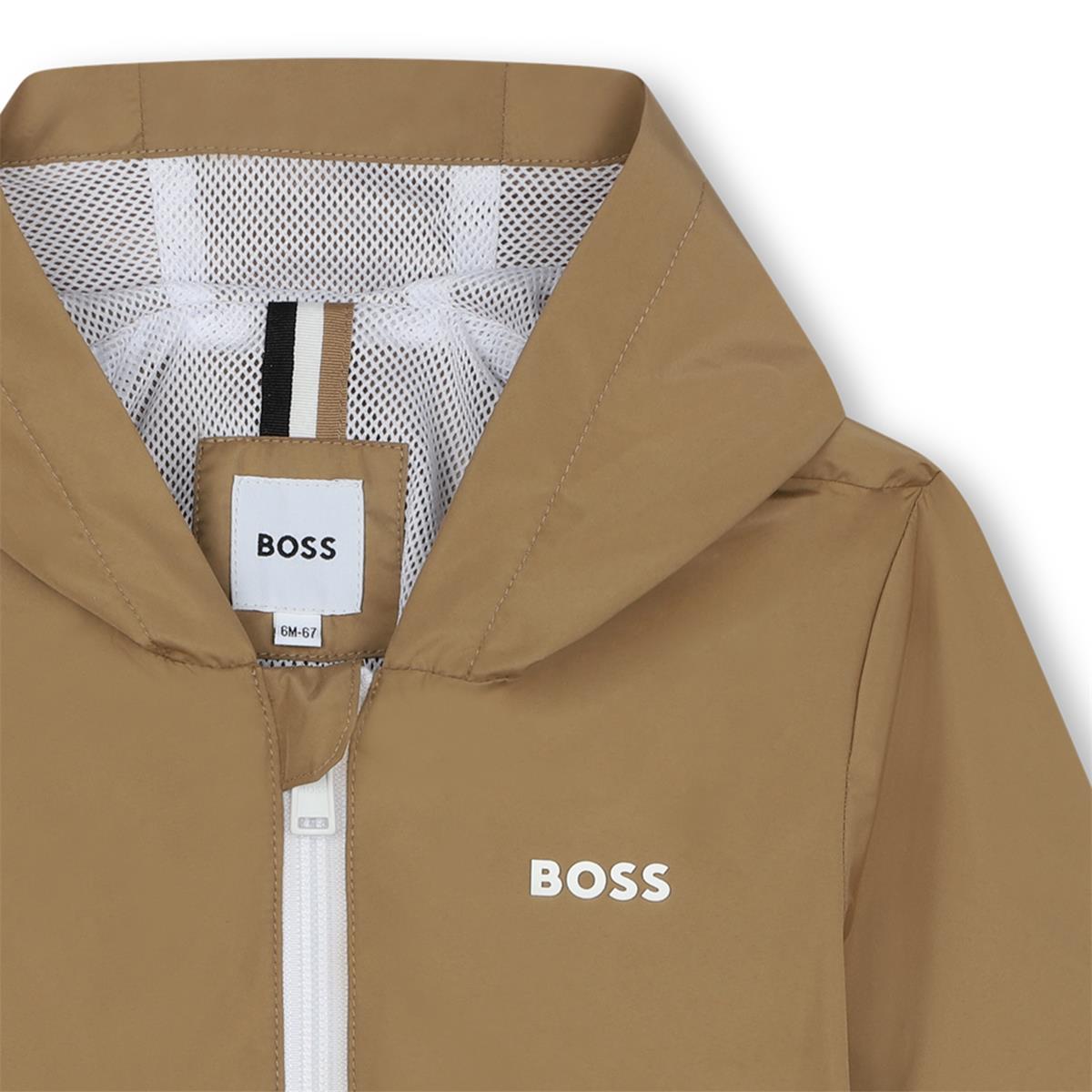 Baby Boys Camel Zip-Up Jacket