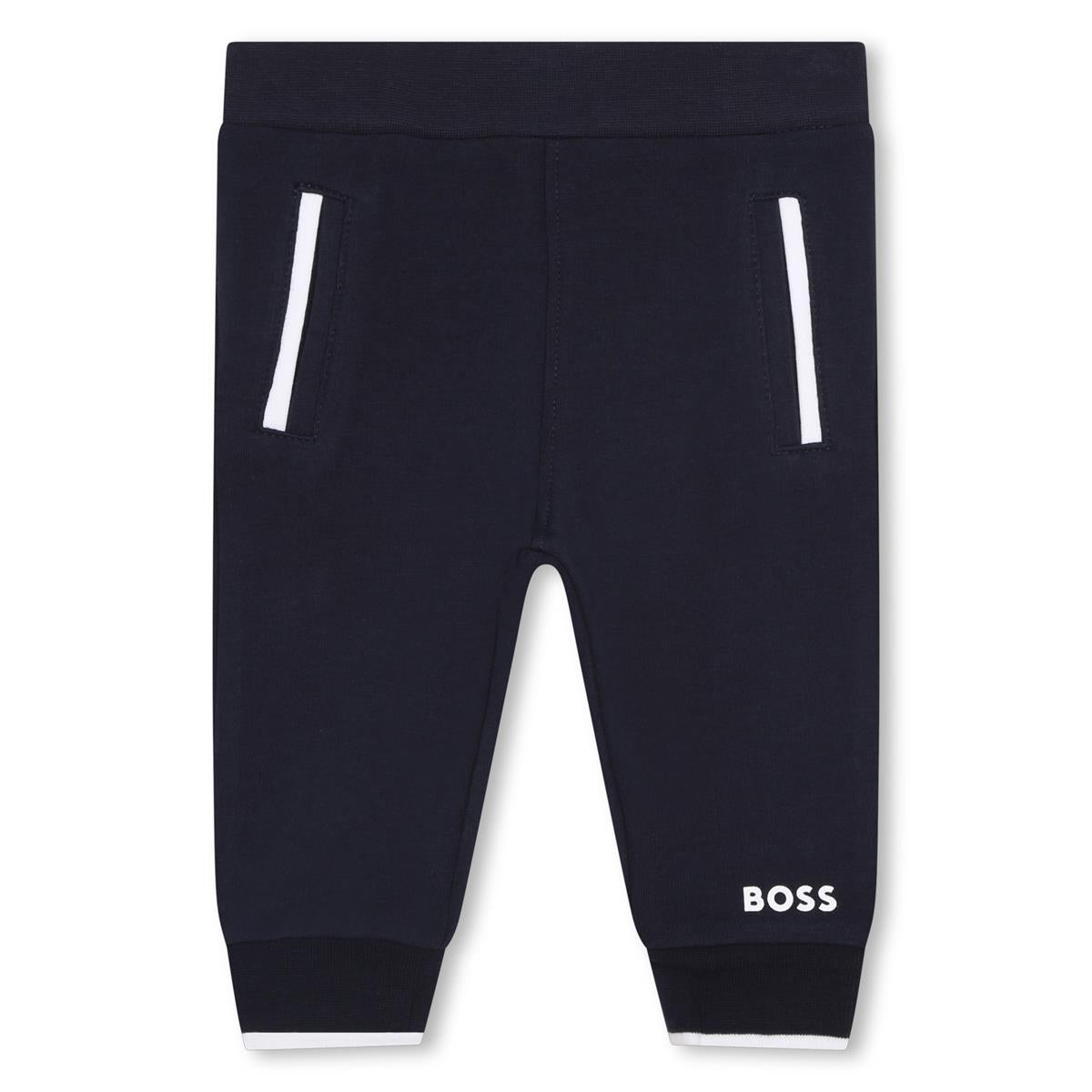 Baby Boys Blue Cotton Trousers