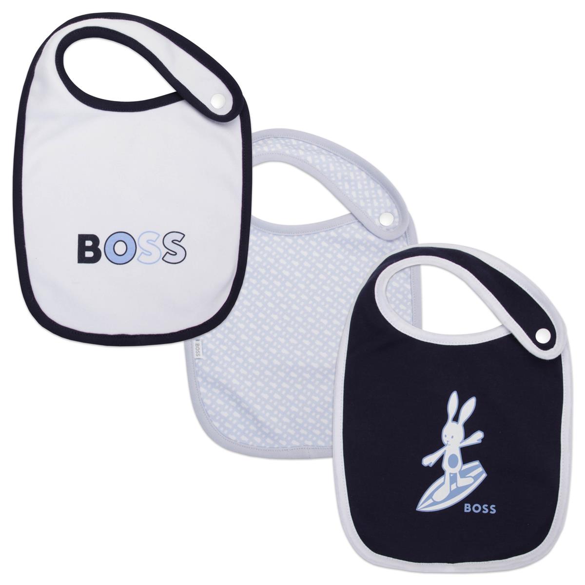 Baby Boys Blue Bib(3 Pack)