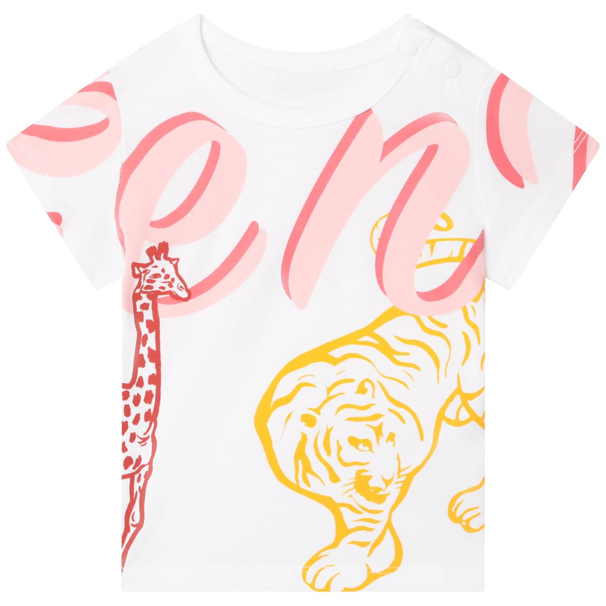 Baby Boys & Girls White Logo T-Shirt