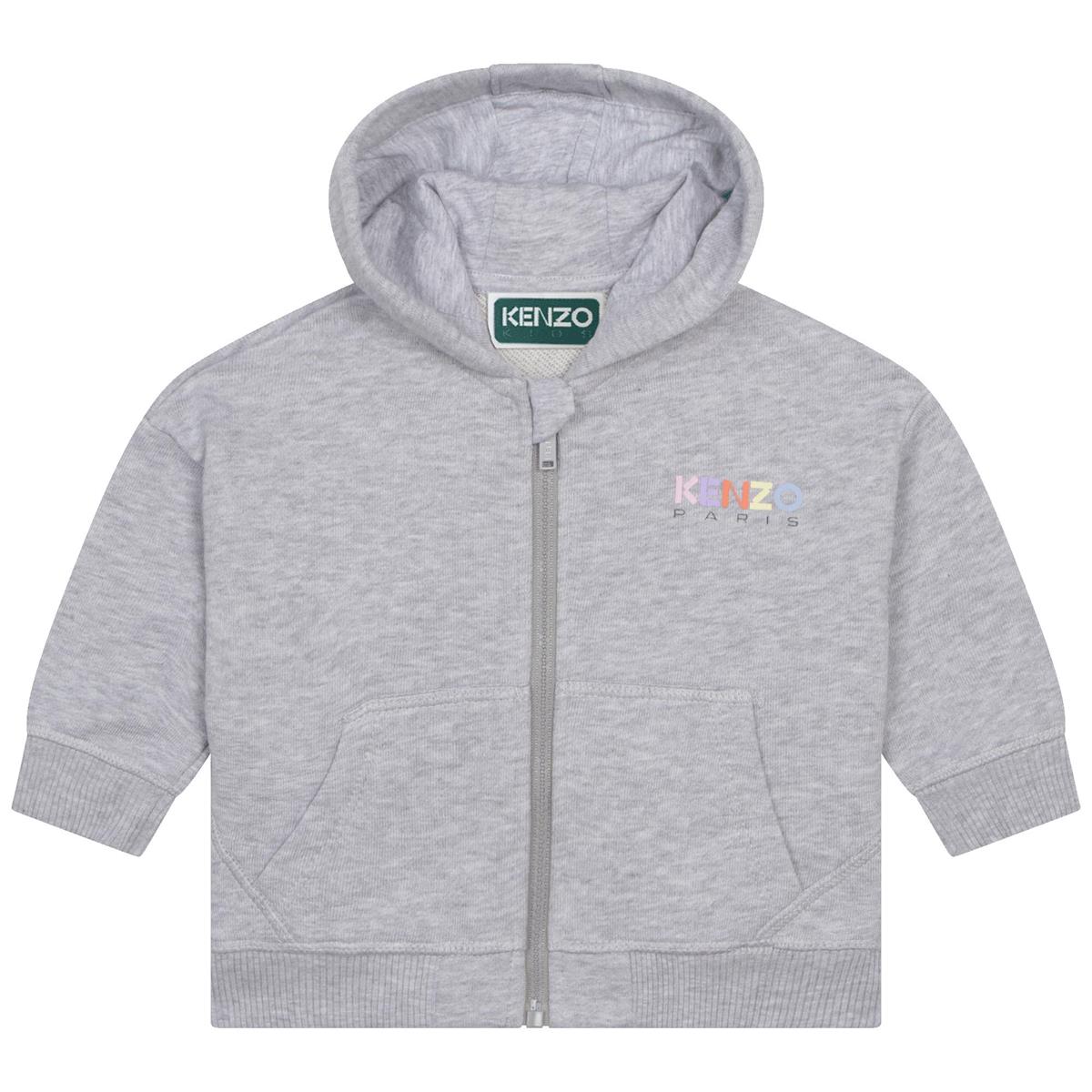 Baby Boys Grey Zip-Up Top