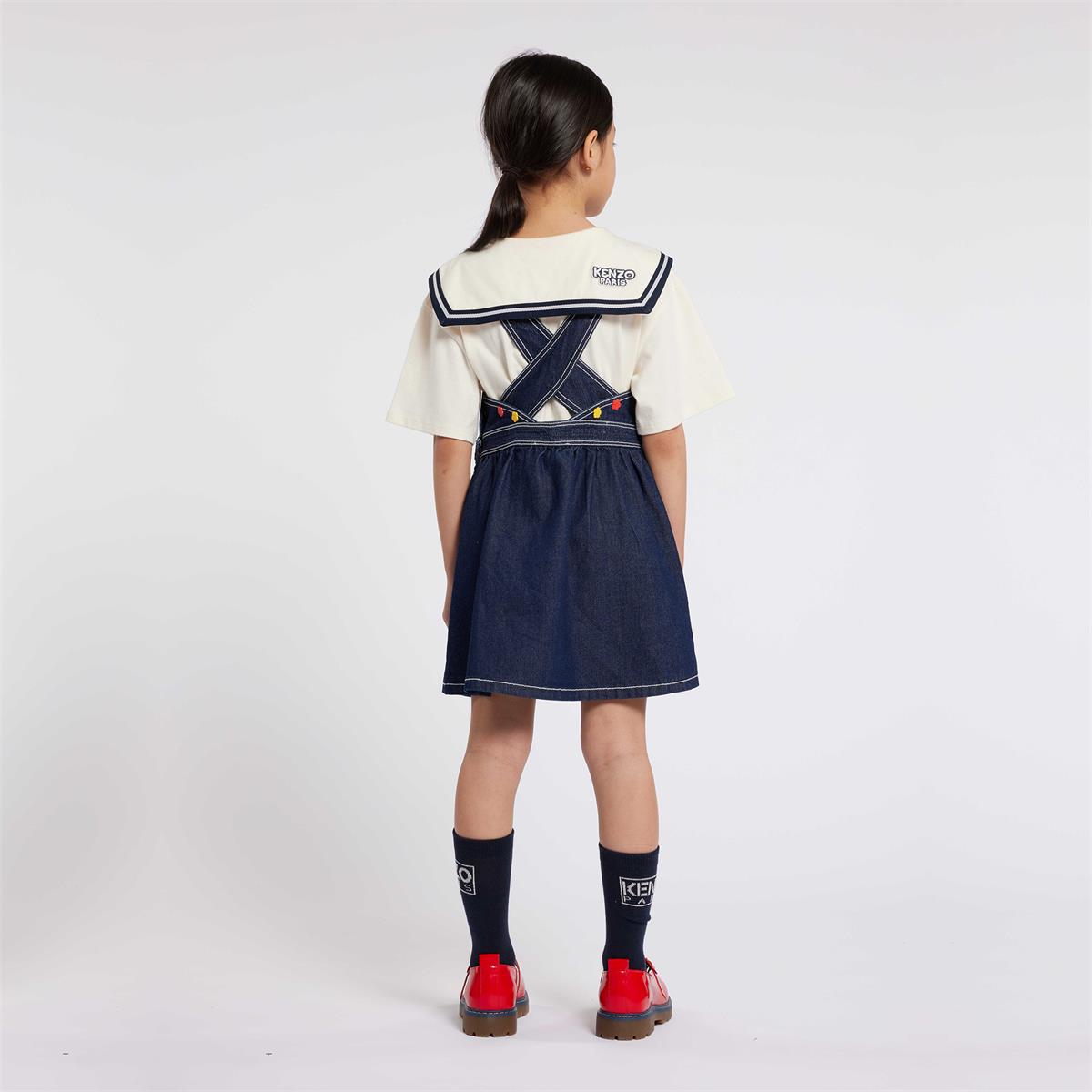 Boys & Girls Dark Blue Cotton Socks