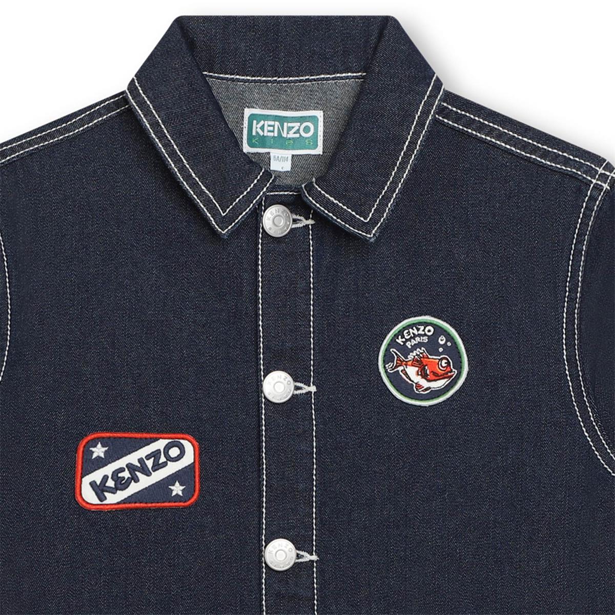 Boys Navy Denim Jacket