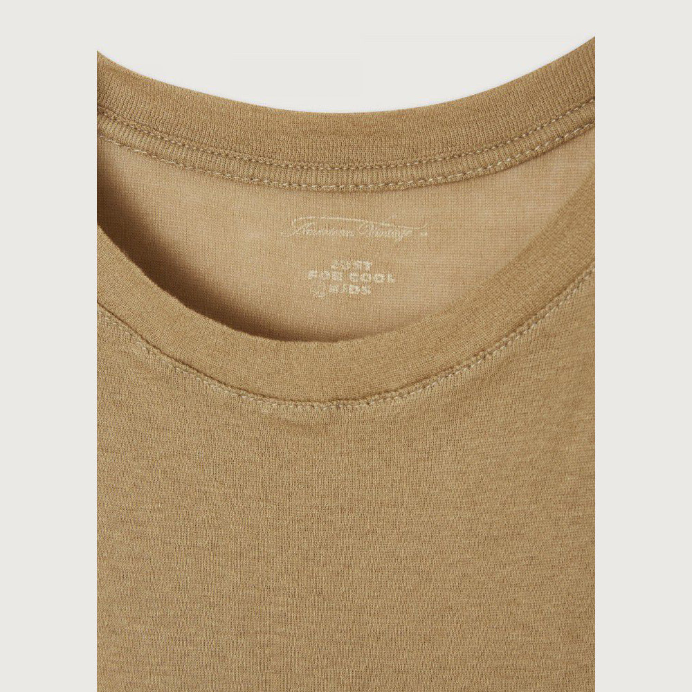 Boys & Girls Camel Cotton T-Shirt