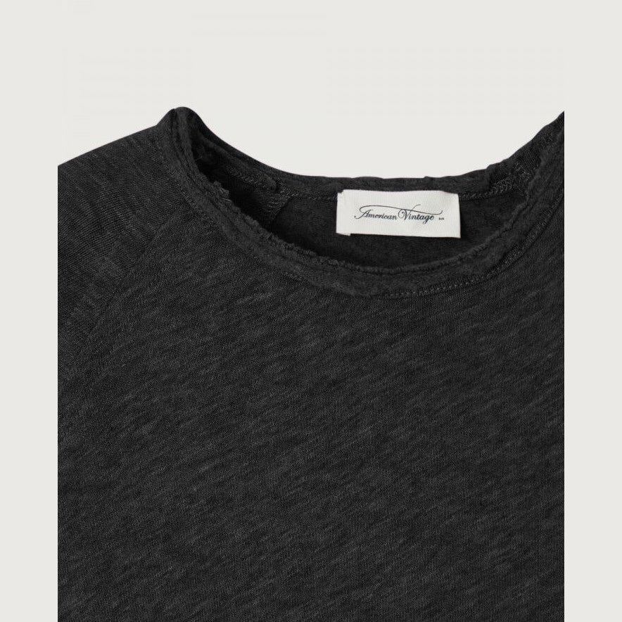 Boys & Girls Black Cotton T-Shirt