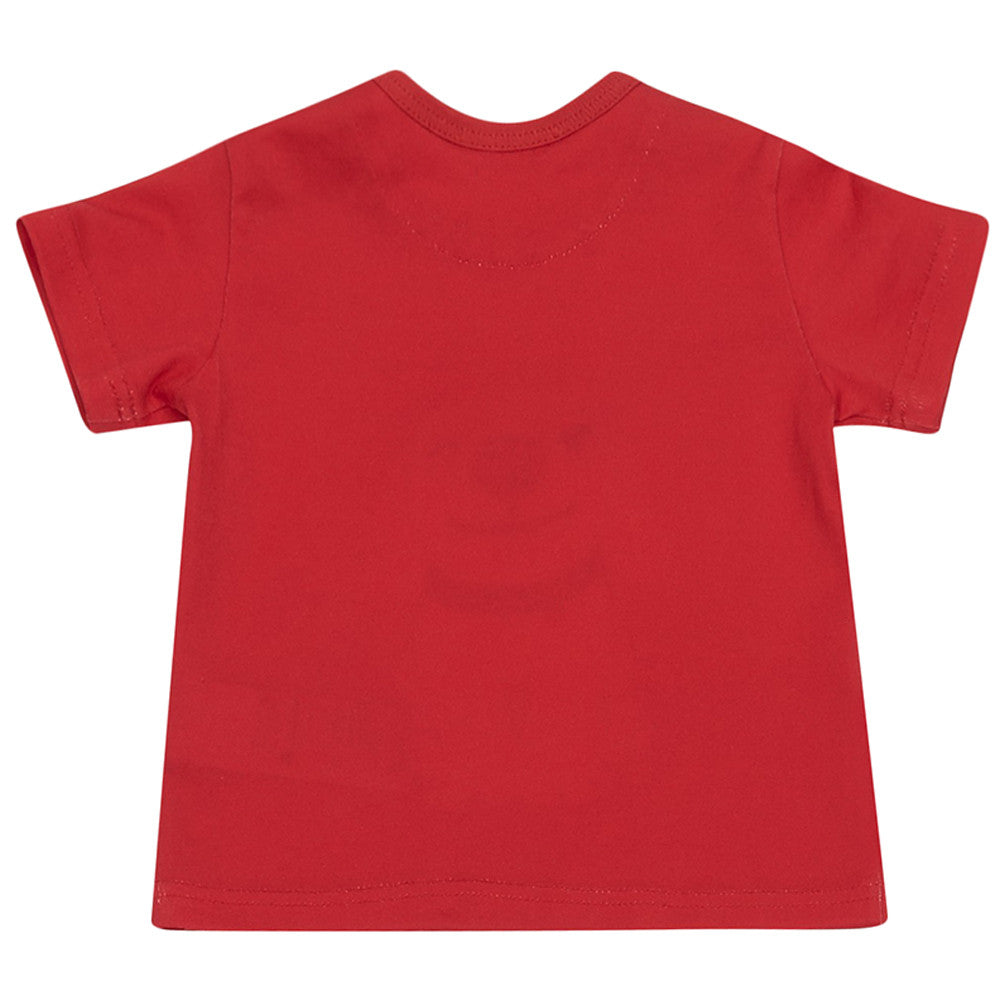 Baby Boys Red Jersey 'Mimmo' T-Shirt - CÉMAROSE | Children's Fashion Store - 2