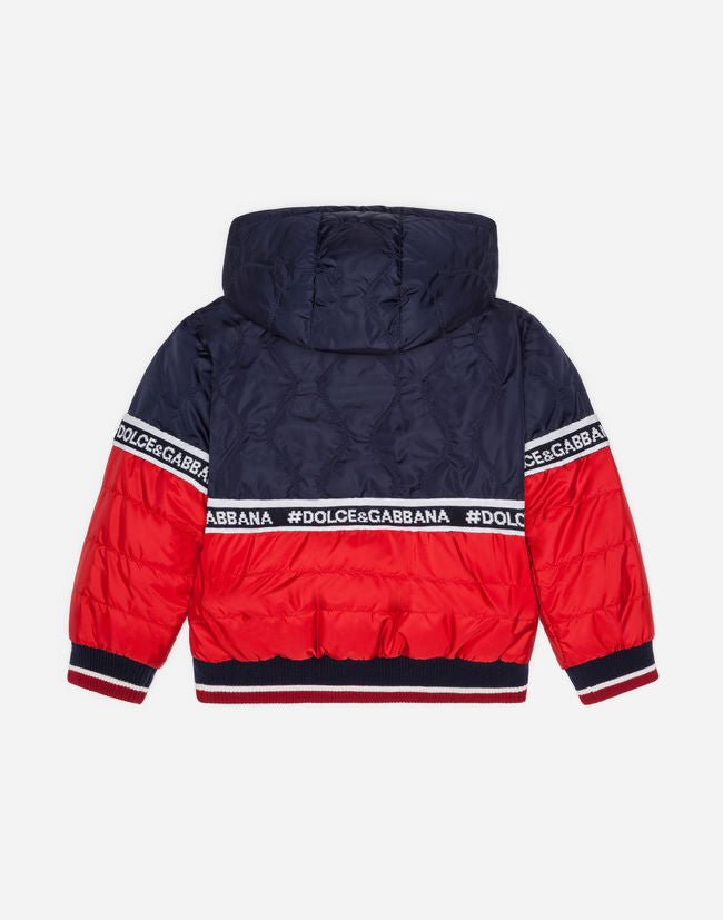 Boys & Girls Blue & Red Down Jacket