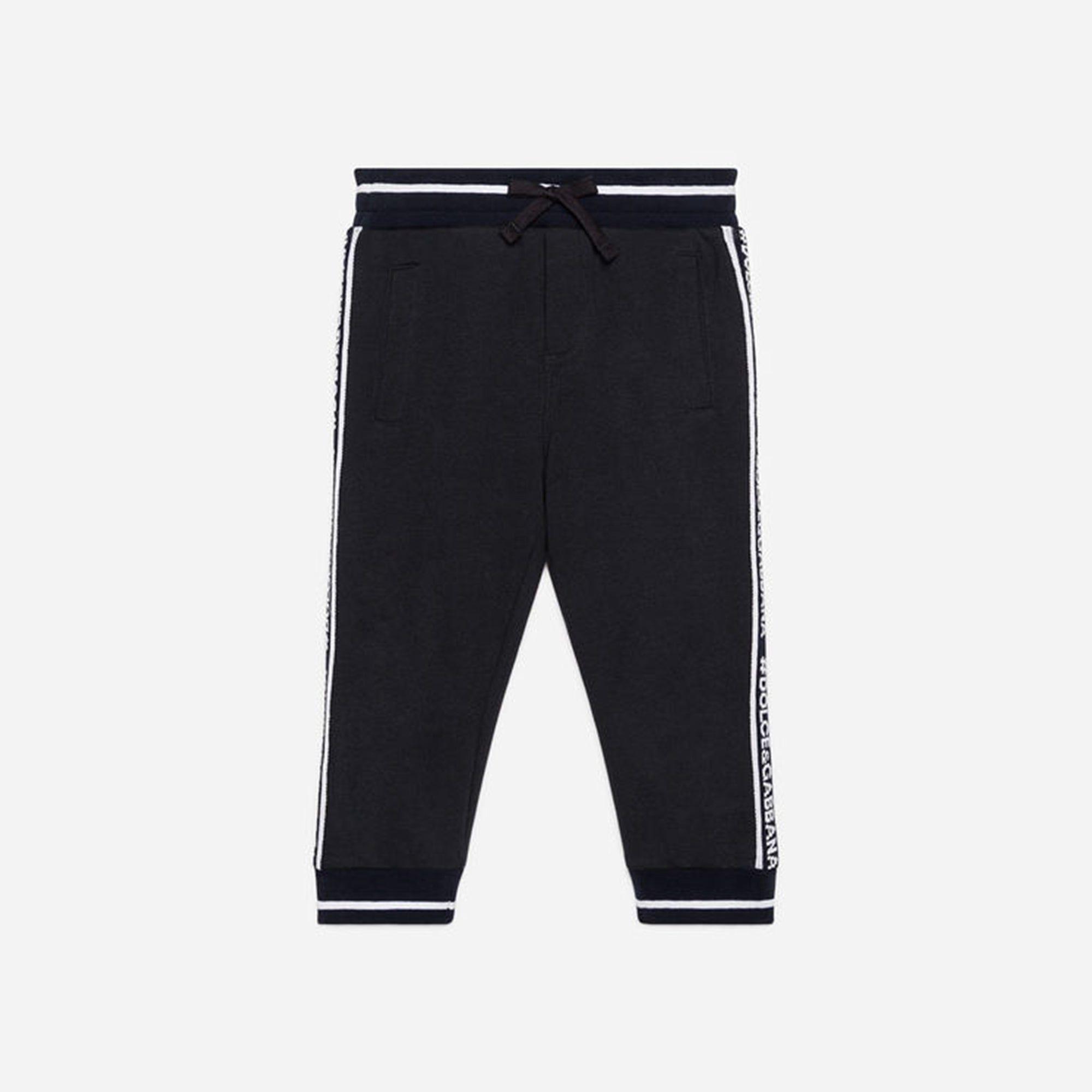 Boys & Girls Dark Blue Cotton Trousers