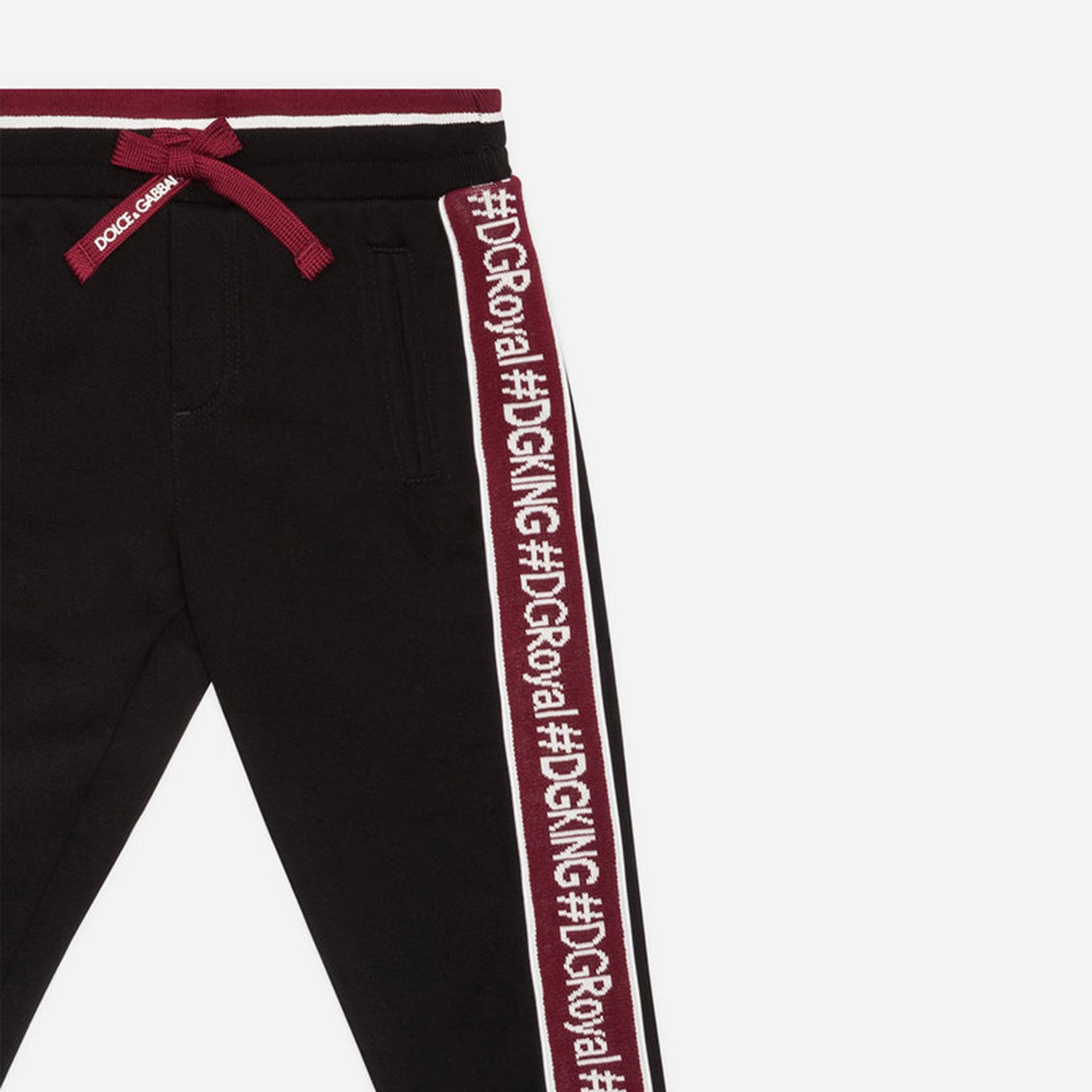 Boys & Girls Black Cotton Trousers