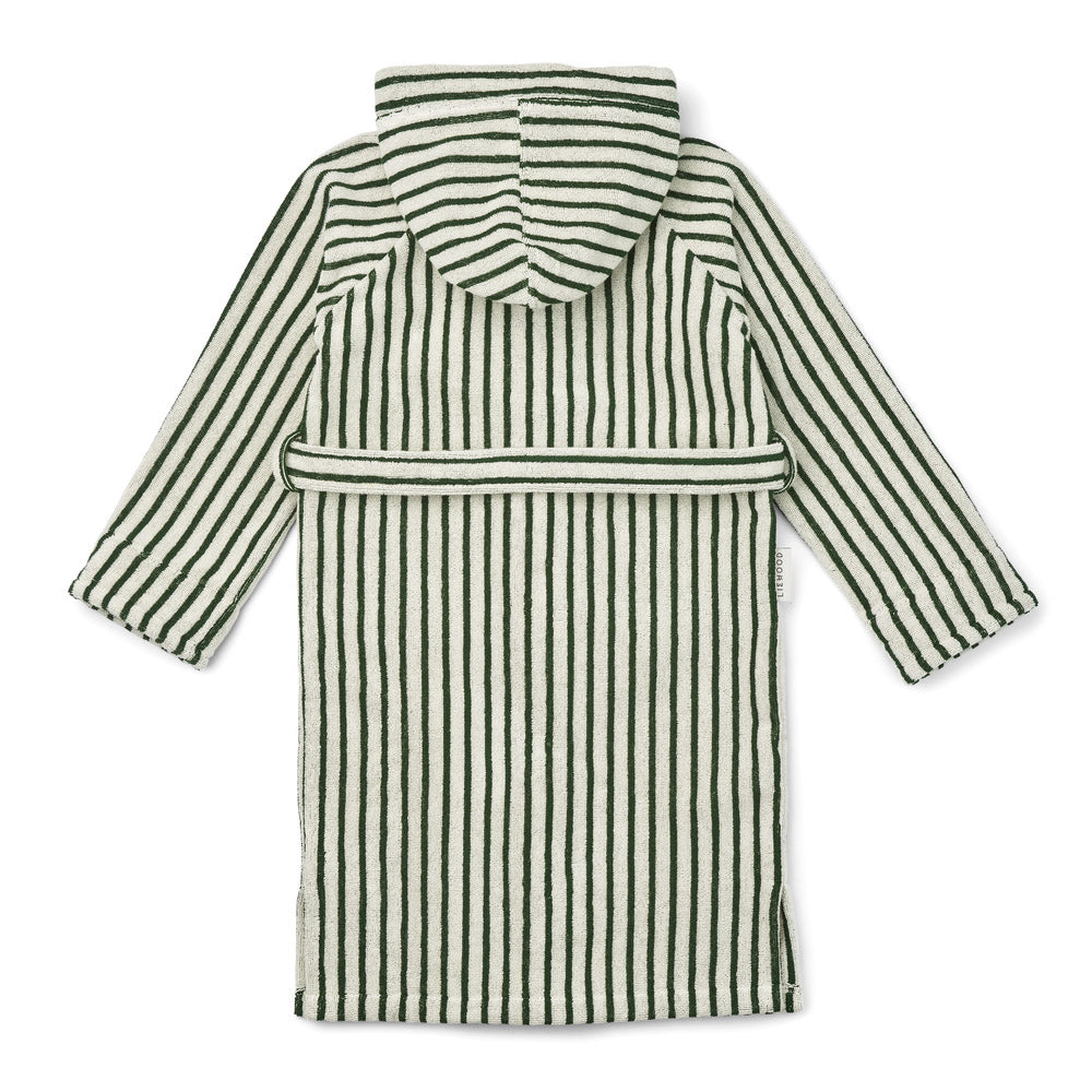 Boys & Girls Green Stripes Bathrobe