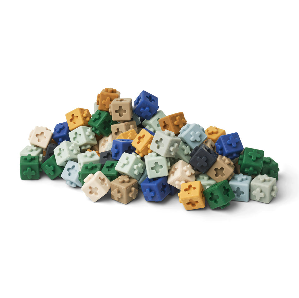 Multicolor Silicone Toy Brick(100 Pack)