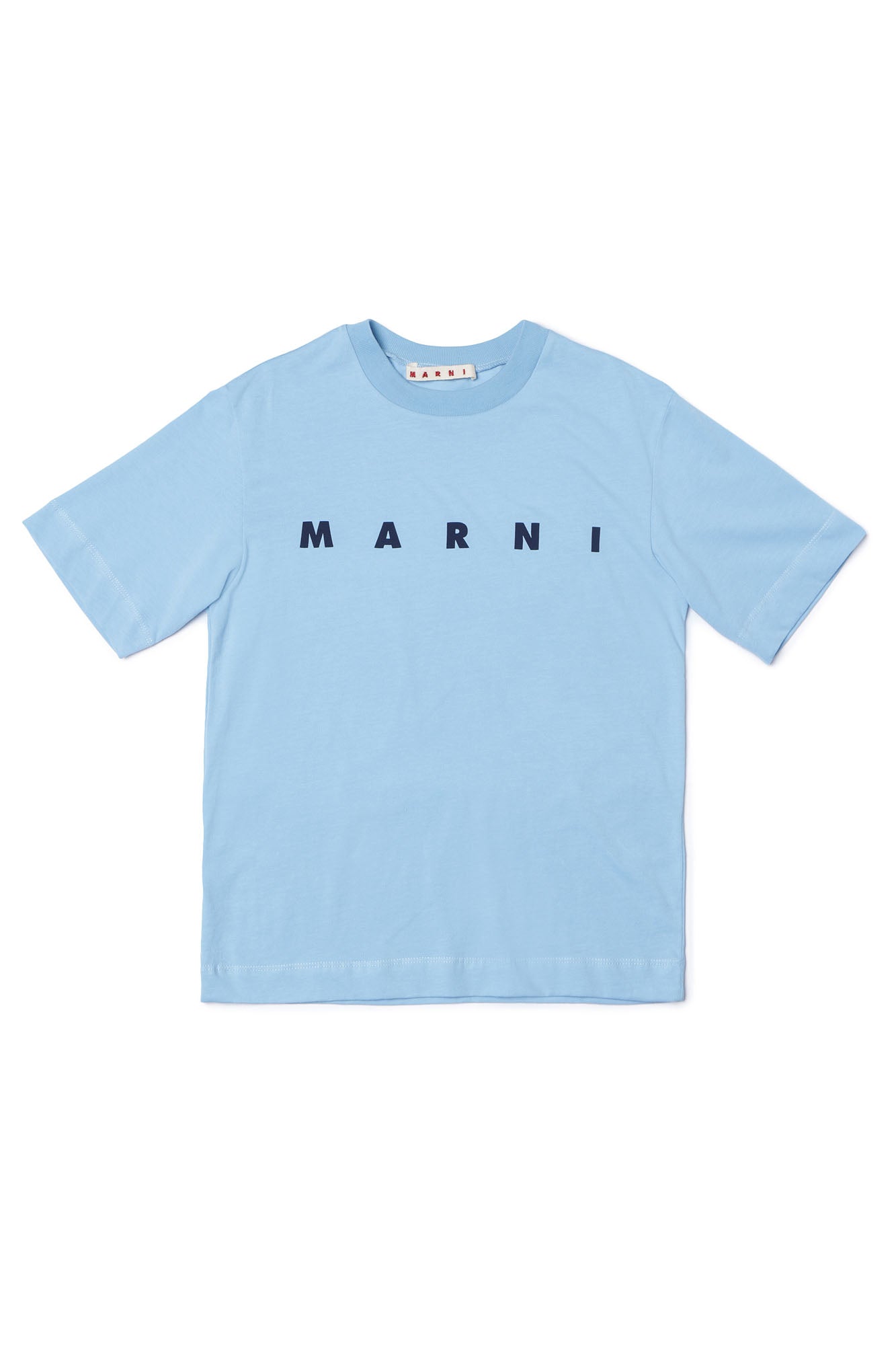 Boys & Girls Blue Logo Cotton T-shirt