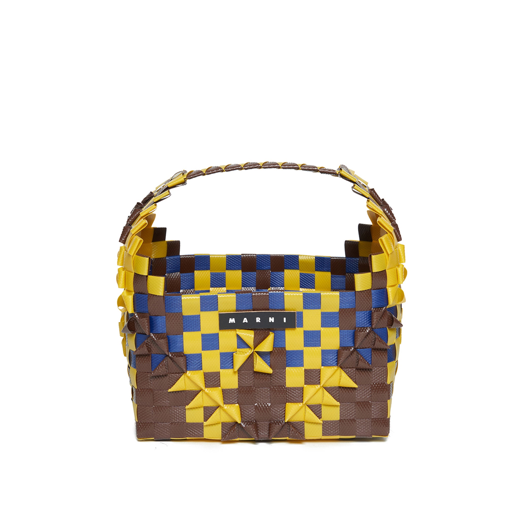 Girls Lemon Yellow Logo Handbag
