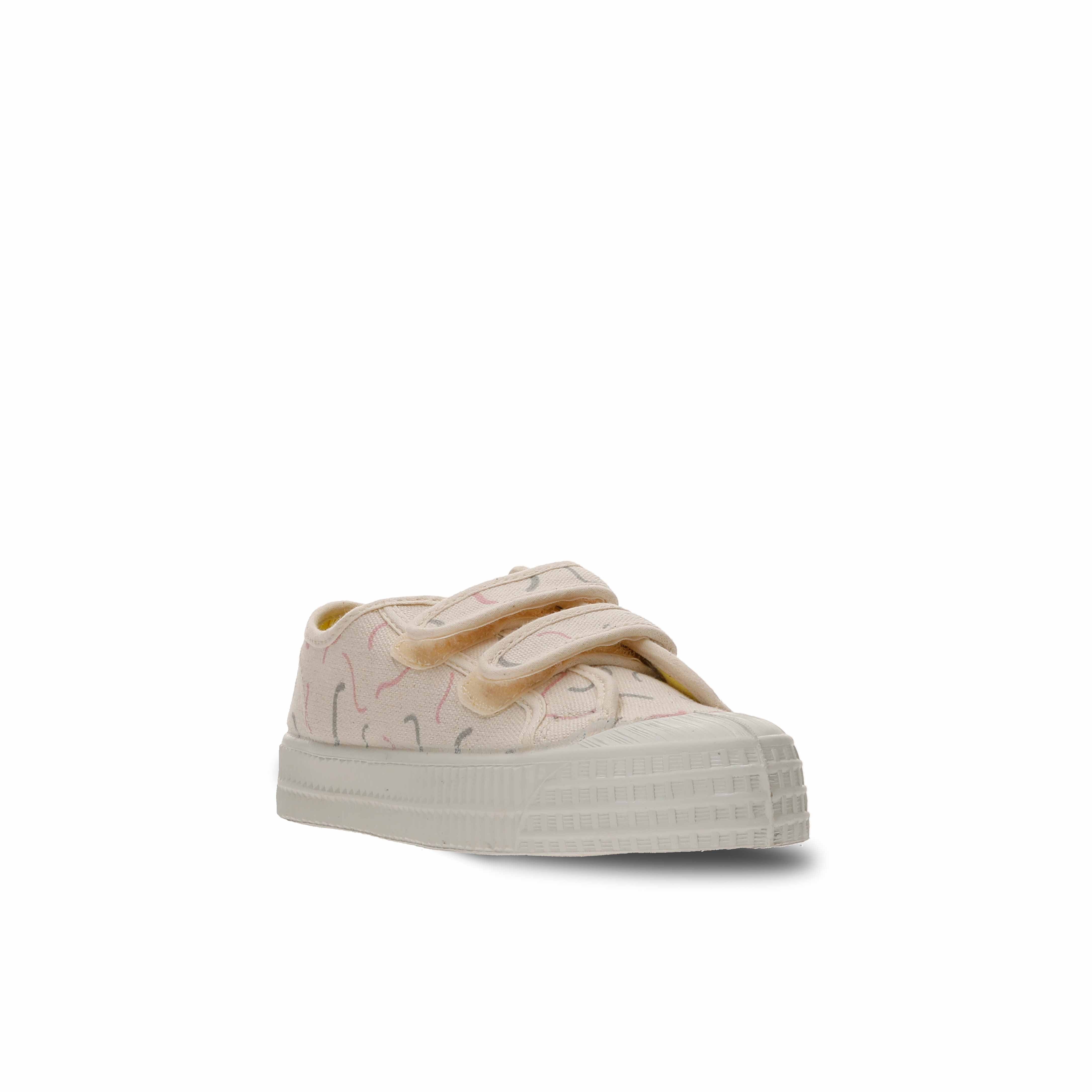 Boys & Girls Light Pink Printed Canvas Shoes