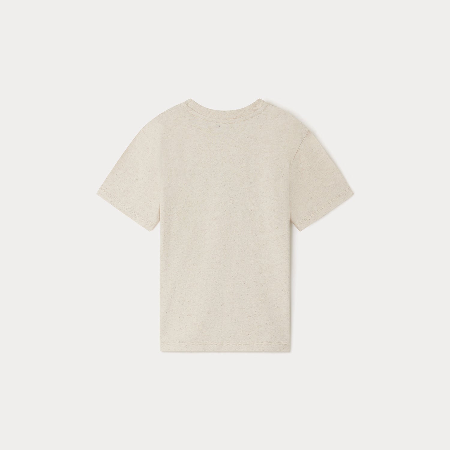 Boys & Girls Beige Printed Cotton T-Shirt
