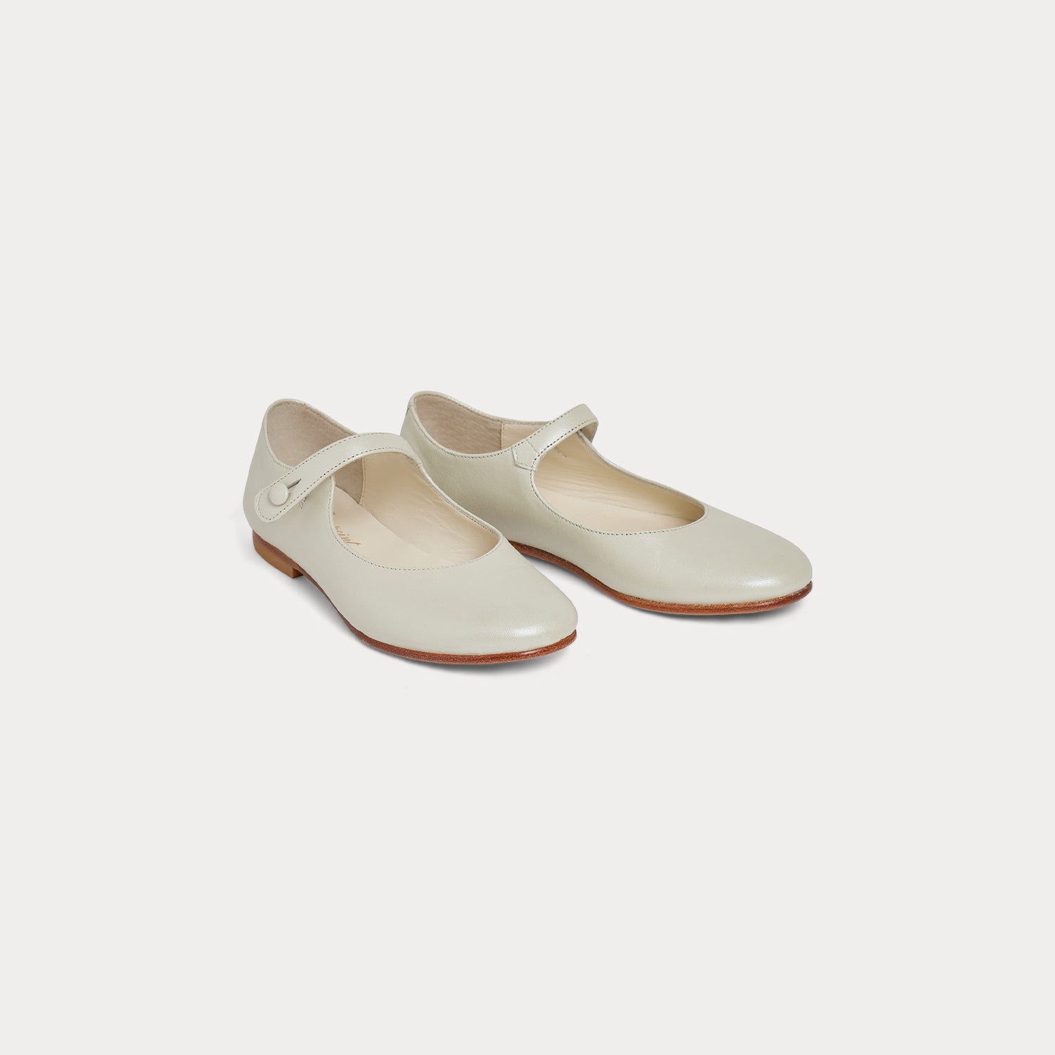 Girls White Flat Shoes