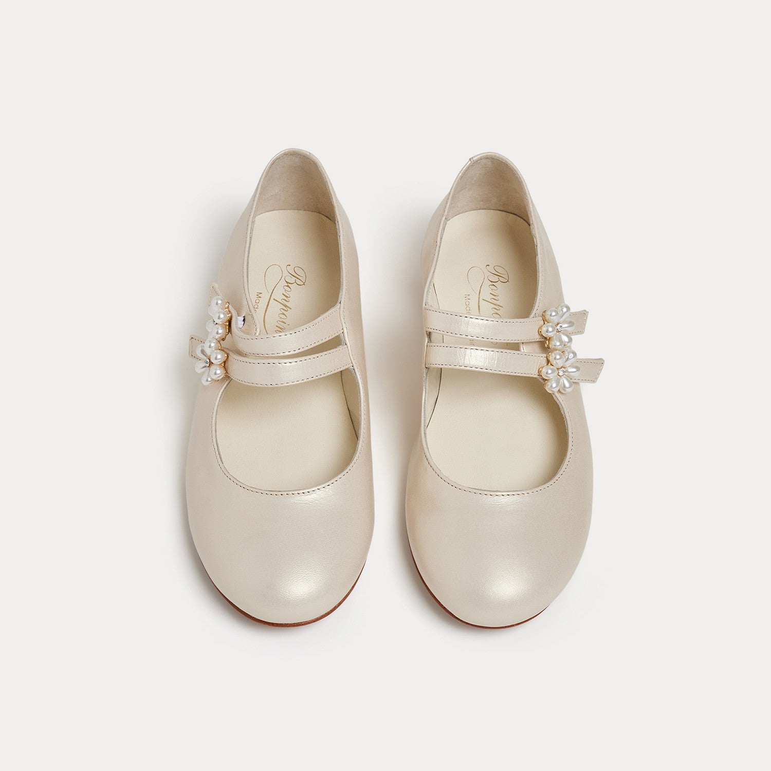 Girls White Flat Shoes