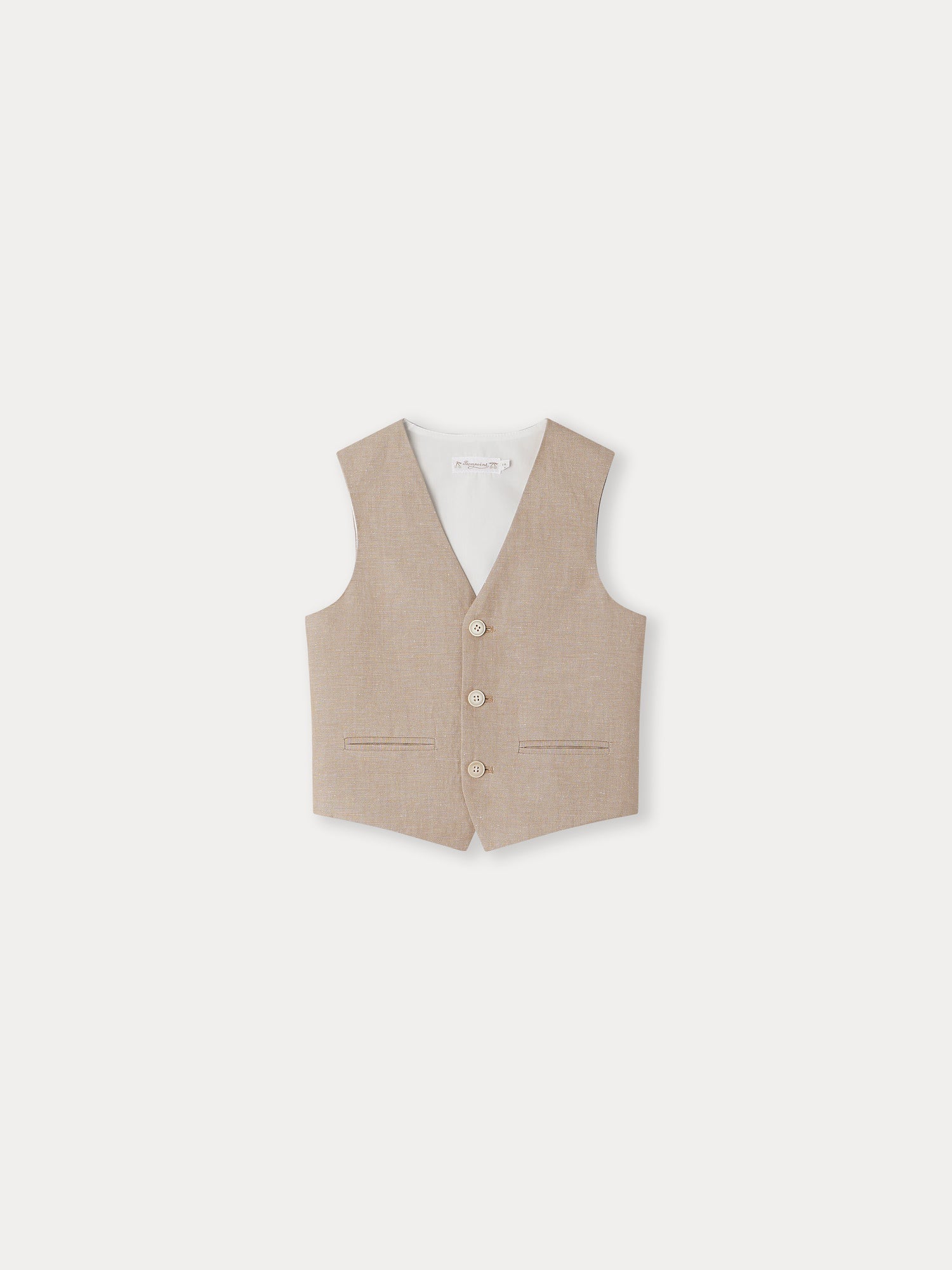 Boys Beige Gilet