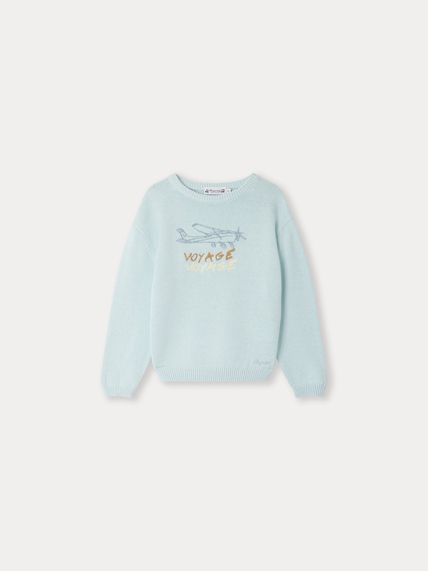 Boys Mint Cotton Sweater