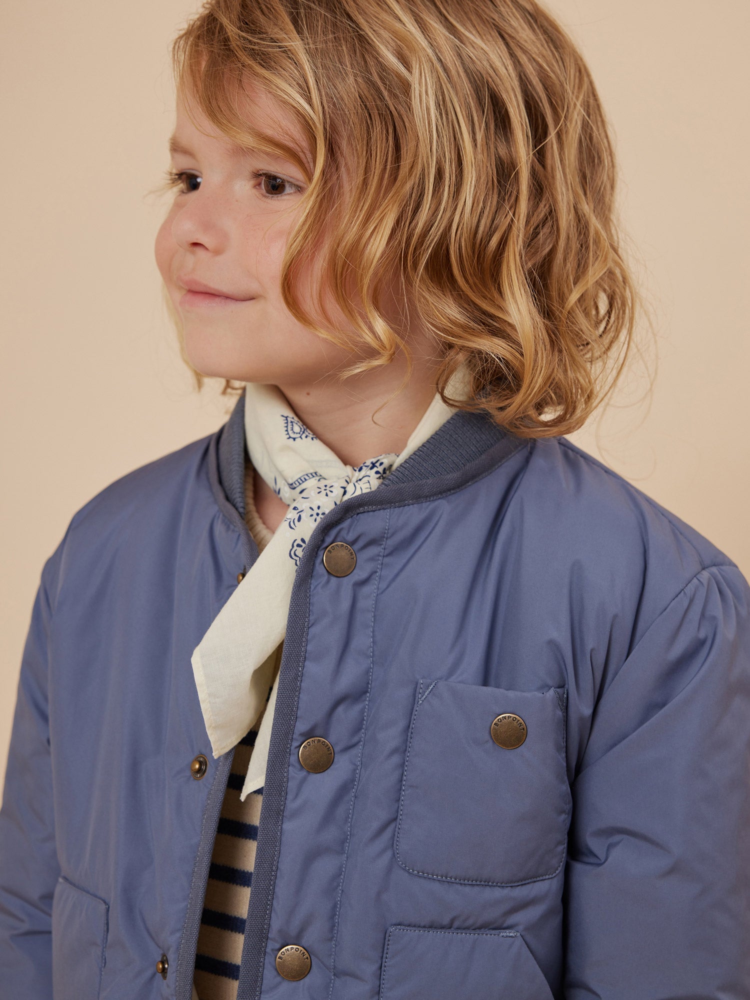 Boys Blue Padded Jacket