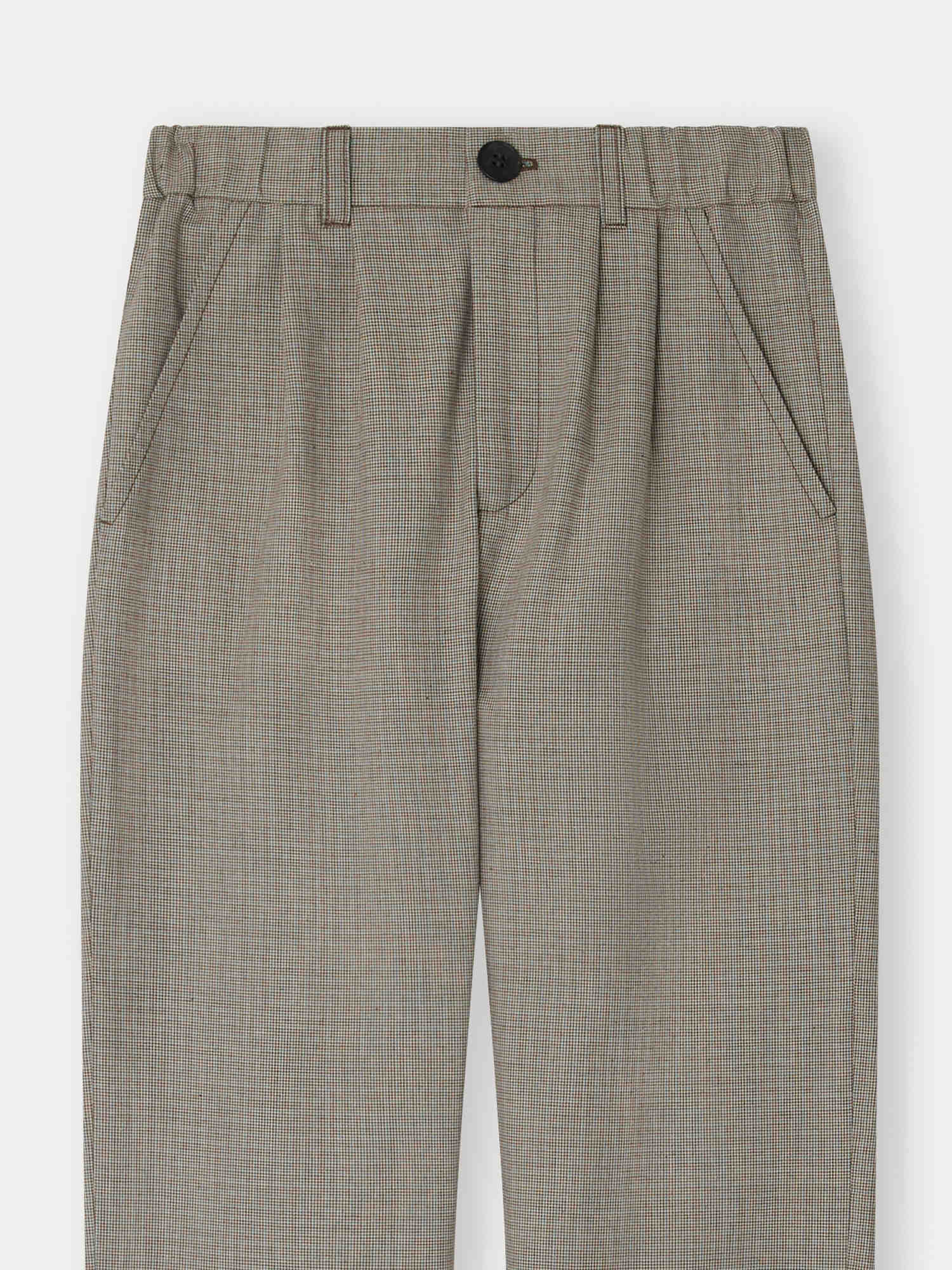 Boys Grey Cotton Trousers