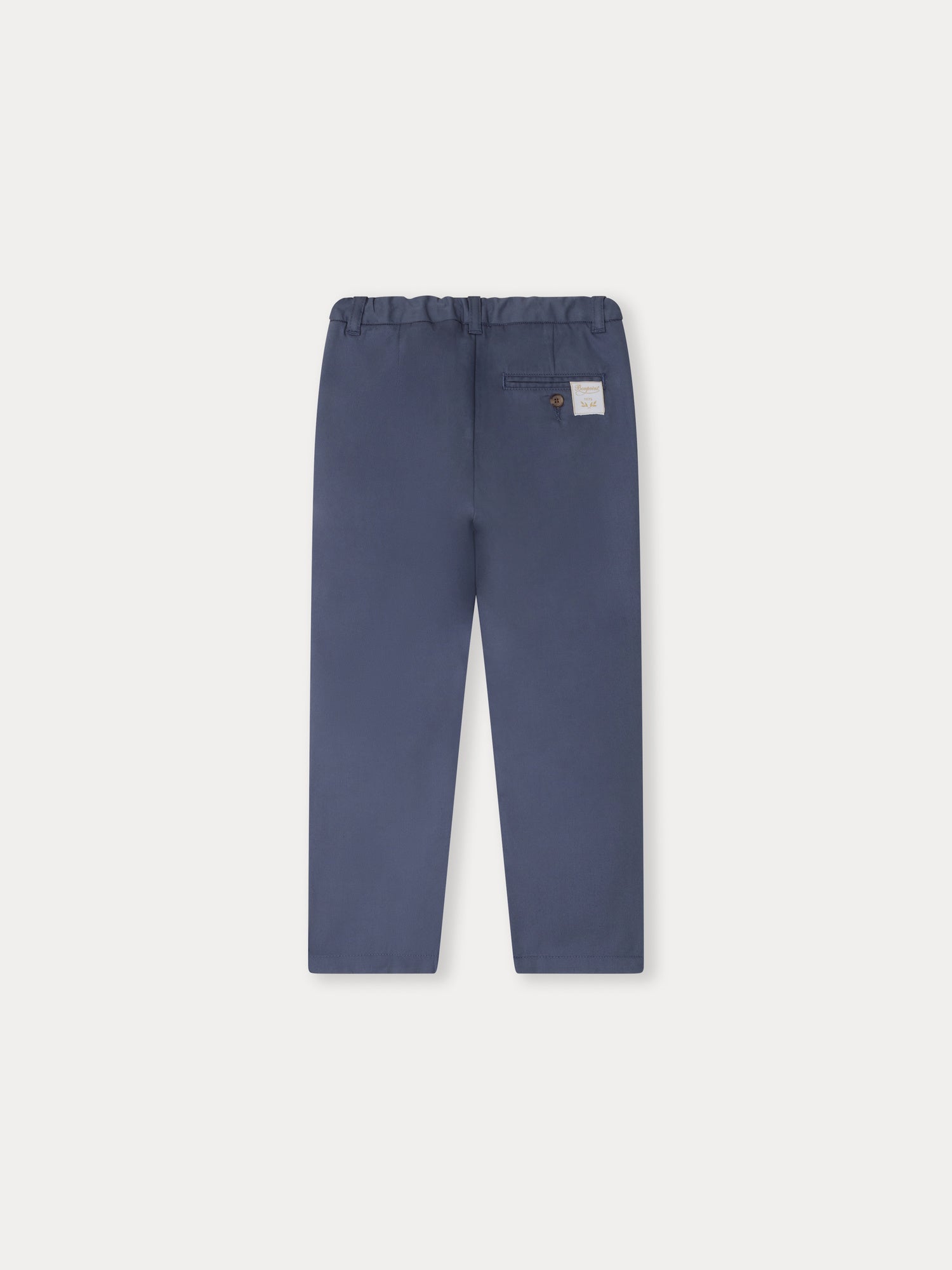Boys Blue Cotton Trousers