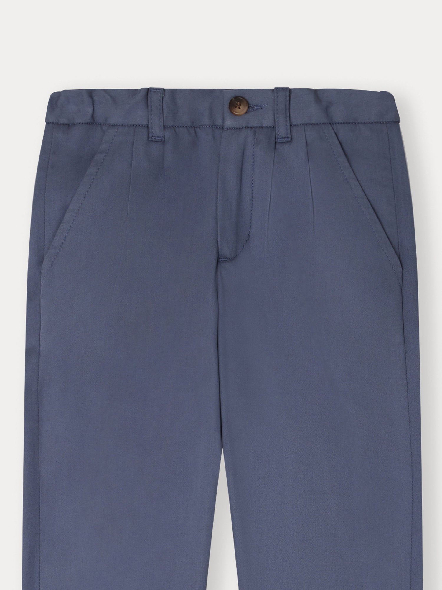 Boys Blue Cotton Trousers