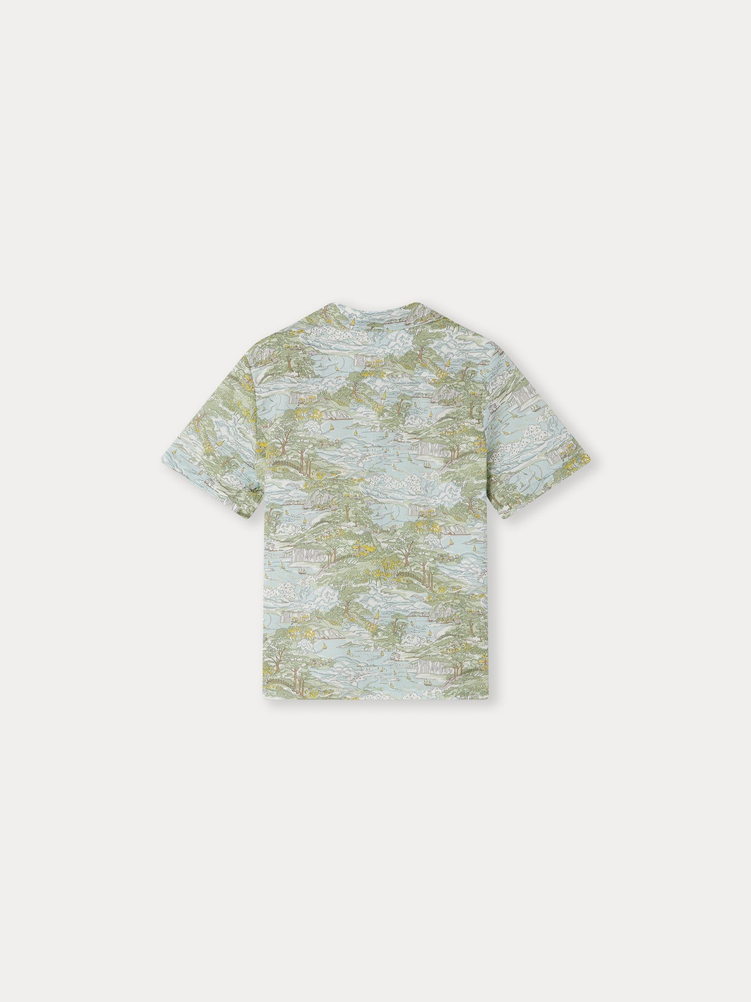 Boys Green Cotton Shirt
